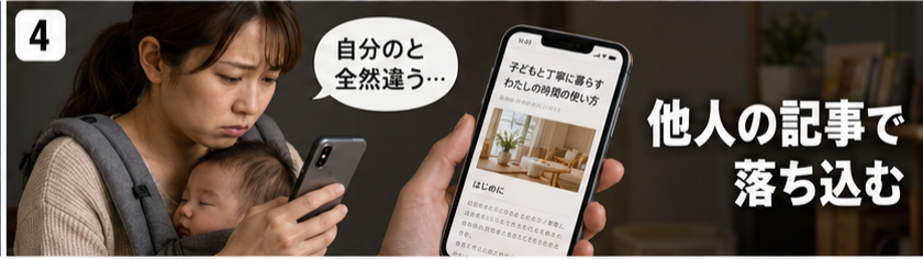 他人の記事で落ち込む