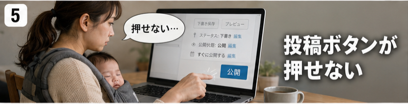 投稿ボタンが押せない
