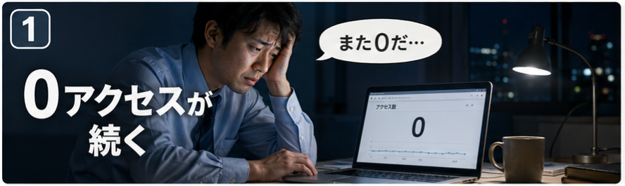 0アクセスが続く