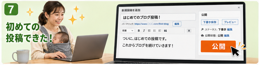 初めての投稿できた！